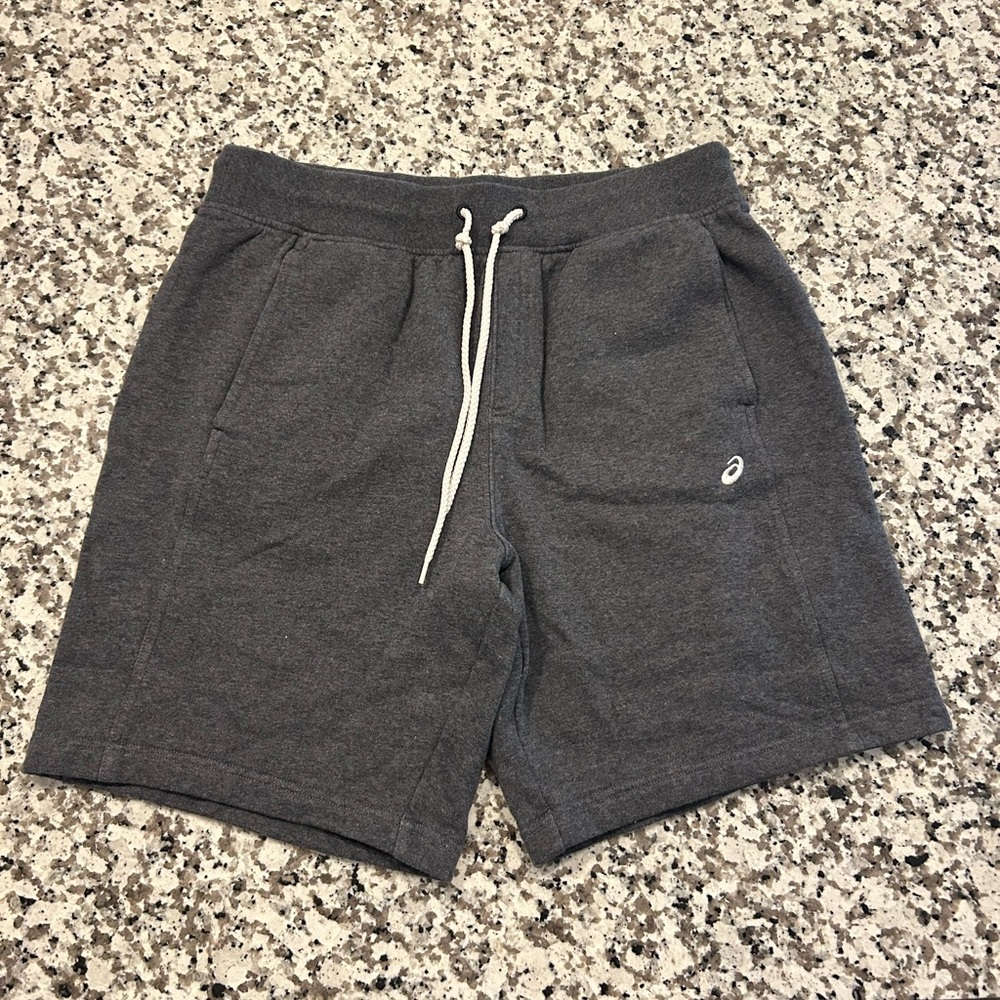 Asics Men's Dark Gray Cotton Shorts